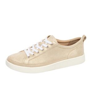 Vionic Winny Gold Leather Lace Up Sneakers